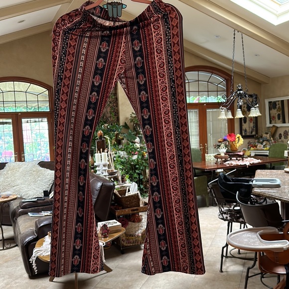 Daisy del soo high waist leggings flare bell bottoms 70’s vibe HAMSA boho chic - Picture 2 of 8